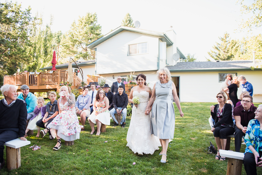 Edmonton Intimate Backyard Wedding